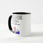 Mug Drôle cadeau de 60e anniversaire, 60e anniversaire (Devant gauche)