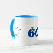 Mug Drôle cadeau de 60ème anniversaire, j'étais chaud, (Devant gauche)