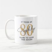 Mug Drôle cadeau de 80e anniversaire (Gauche)