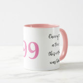 Mug Drôle cadeau de 99ème anniversaire, j'étais chaud, (Devant droit)