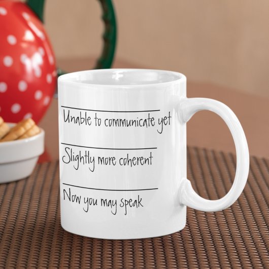 Mug Drôle cadeau de buveur de café ne pas communiquer