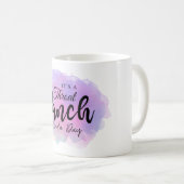 Mug Drôle cadeau de café, C'est une punch Throat Kinda (Devant droit)