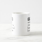 Mug Drôle cadeau de définition de grand-père pour le g (Centre)