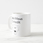 Mug Drôle cadeau de l'enseignant latin - Mon chien l'a (Devant gauche)