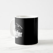 Mug Drôle cadeau de pêche Le Parrain (Devant gauche)