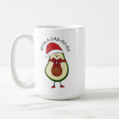 Mug Drôle cadeau de vacances Santa Hat Avocado (Gauche)