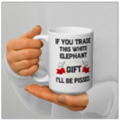 Mug Drôle cadeau d'éléphant blanc, café d'éléphant bla