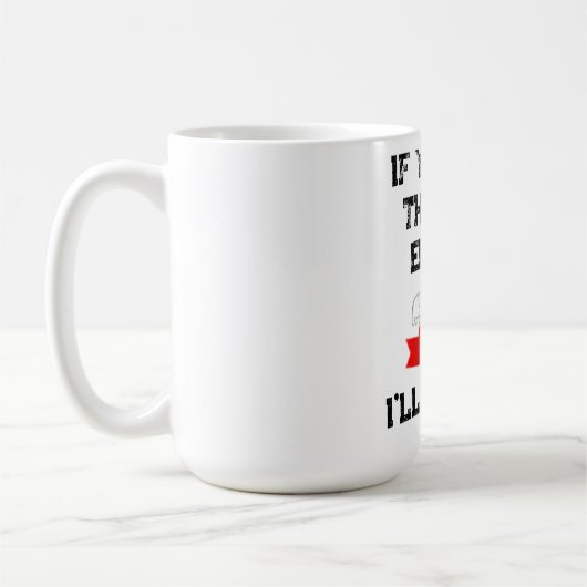 Mug Drôle cadeau d'éléphant blanc, café d'éléphant bla (Gauche)