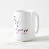 Mug Drôle cadeau d'éléphant blanc - Coupe de café (Devant droit)