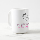 Mug Drôle cadeau d'éléphant blanc - Coupe de café (Devant gauche)