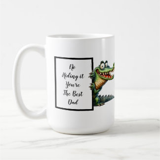 Mug Drôle cadeau papa avec un alligator drôle et décal