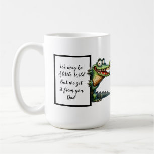 Mug Drôle cadeau papa avec un alligator drôle et décal