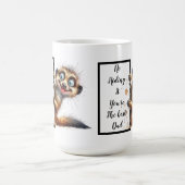 Mug Drôle cadeau papa avec un meerkat drôle et décalé (Centre)