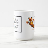Mug Drôle cadeau papa avec une girafe drôle et décalée (Centre)
