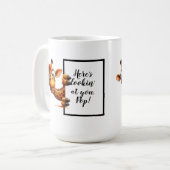 Mug Drôle cadeau papa avec une girafe drôle et décalée (Devant gauche)