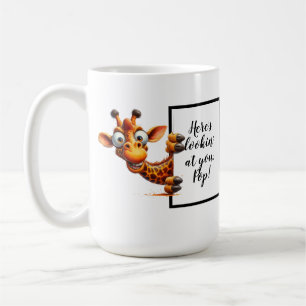 Mug Drôle cadeau papa avec une girafe drôle et décalée