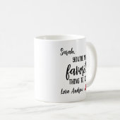 Mug Drôle cadeau personnalisé de Saint Valentin (Devant droit)