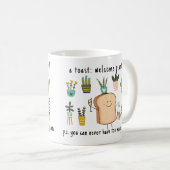 Mug Drôle cadeau Plante | Plantes pointillés (Devant droit)