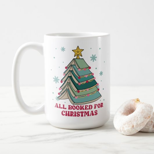 Mug Drôle cadeau pour Bibliothécaire, Tous Réservés po (Avec donut)