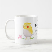 Mug Drôle cadeau pour le propriétaire du Cockatiel Nom (Gauche)