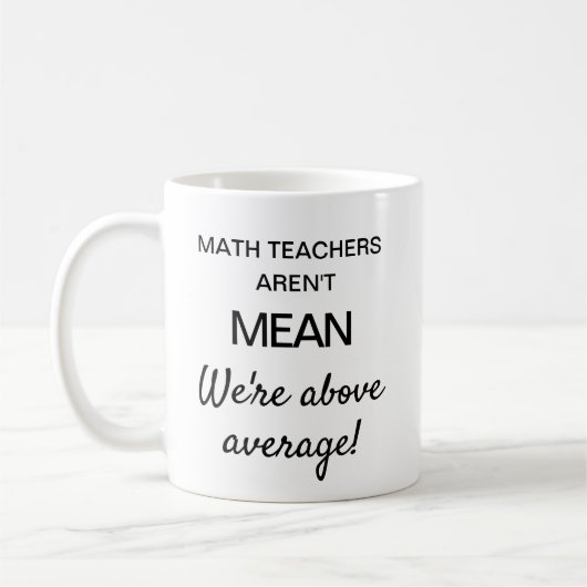 Mug Drôle cadeau pour l'enseignant de mathématiques ca (Gauche)