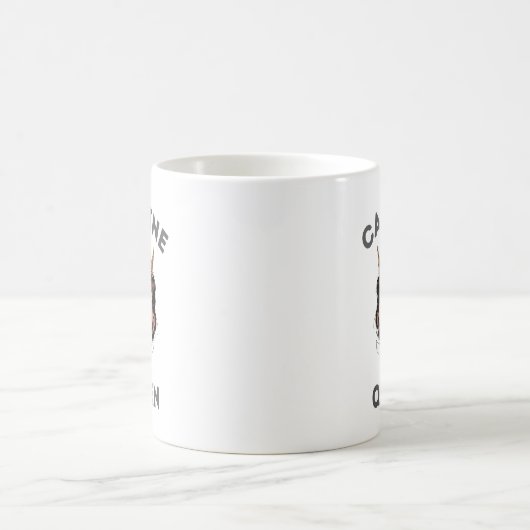 Mug Drôle cadeau pour les femmes - Fun Caffeine Queen (Centre)