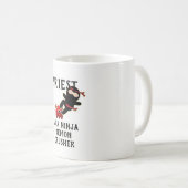 Mug Drôle cadeau prêtre AKA Ninja Demon Crusher (Devant droit)