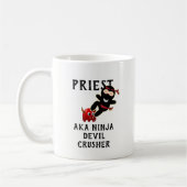 Mug Drôle cadeau prêtre AKA Ninja Devil Crusher (Gauche)