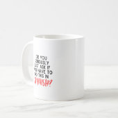 Mug Drôle Cadeaux d'enseignant espagnol (Devant gauche)