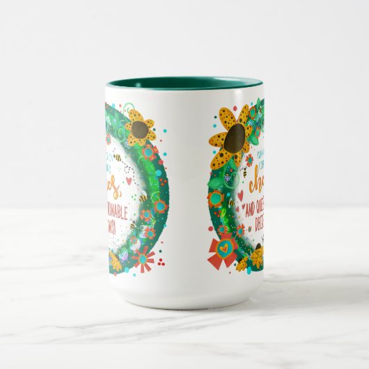 Mug Drôle café Chaos tendance Inspiriity élégant (Centre)