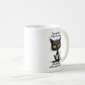Mug Drôle café de chat (Devant droit)