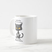 Mug Drôle café de chat (Devant gauche)
