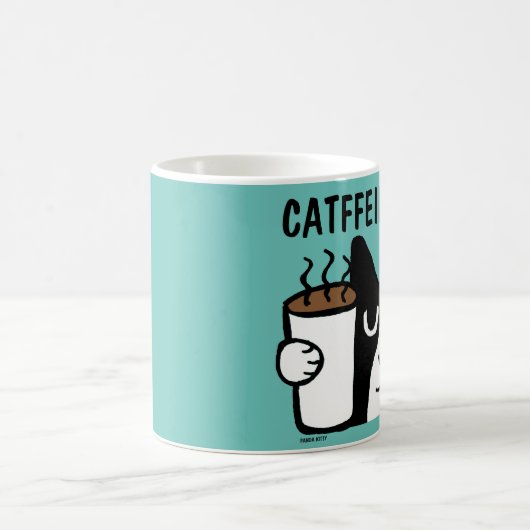 Mug Drôle café de chat Mug, CATFFEINÉ (Centre)
