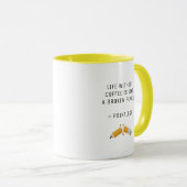 Mug Drôle Café Dit Humour Amusant Moderne (Devant droit)