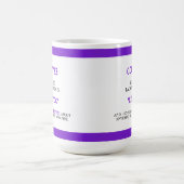 Mug Drôle café épelé vers l'arrière est Eeffoc Funny (Centre)