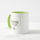 Mug Drôle camper de camping dit pour les campeurs (Devant gauche)