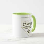 Mug Drôle camper de camping dit pour les campeurs (Devant droit)