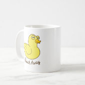 Mug Drôle canard, cadeau amoureux canard, sarcastique (Devant gauche)