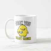Mug Drôle Canard Vous Respirez Cancer Sensibilisation (Gauche)