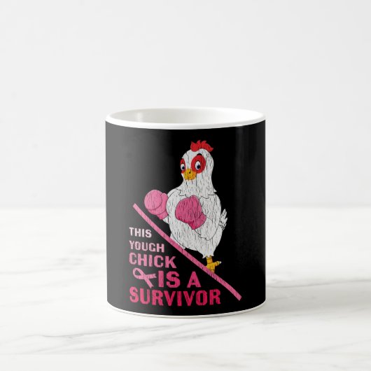 Mug Drôle Cancer du sein guerrière Survivor Fille Femm (Centre)