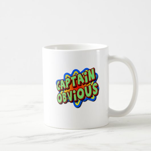 Mug Drôle Capitaine Insouciant (Droite)