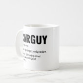 Mug Drôle Carguy Définition du dictionnaire (Devant gauche)