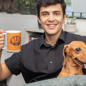 Mug Drôle, Caricature colorée Thanksgiving Turquie