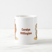 Mug Drôle Caricature De Graisse La Femme De Cheval Tra (Centre)