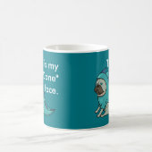 Mug Drôle Carlin Pugasaurus chien est "fait" (Centre)