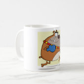 Mug Drôle Cartoon Bulldog Boxer Chien (Devant gauche)