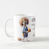 Mug Drôle Cartoon Café Chien épelé à l'envers (Gauche)
