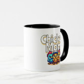 Mug Drôle Cartoon Chicks | Chicken Mom (Devant droit)
