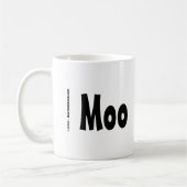 Mug Drôle Cartoon de vache noir et blanc (Gauche)