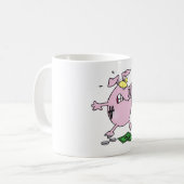 Mug Drôle Cartoon Piggy Bank Perdre de l'argent (Devant gauche)
